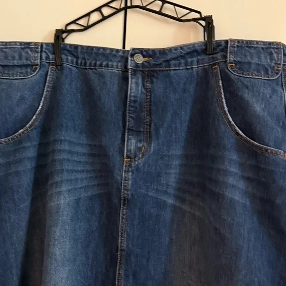 Telfar Long Jean Skirt - Blue Denim sz 2XL NWT